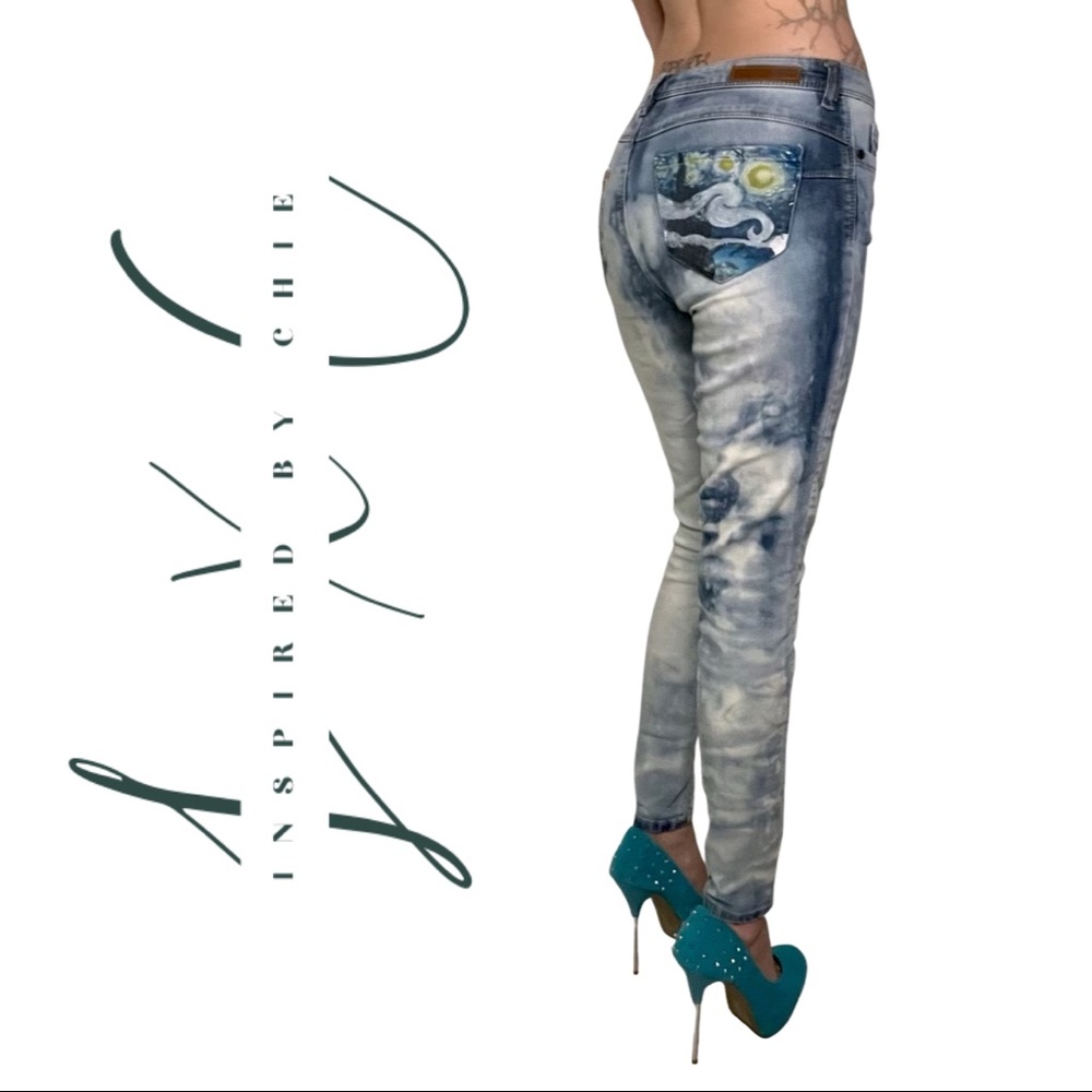 Dollhouse Sophia Jeans with Hand Painted Pockets